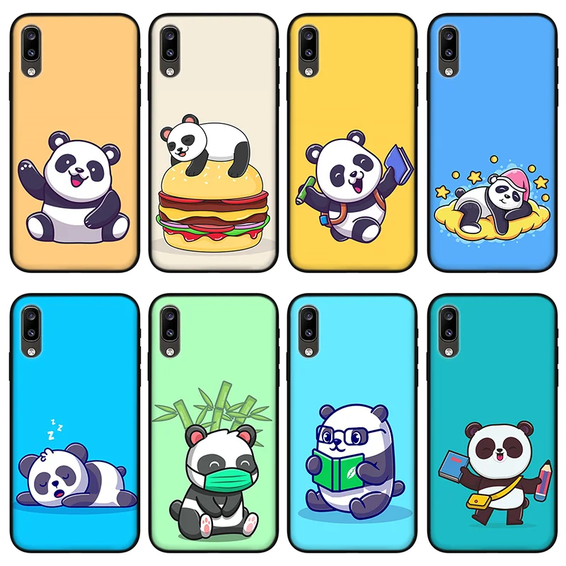 

Cartoon panda phone case Xiaomi mi 9 lite redmi K30 K40 7A 8A 9A 9C Silicone case for Redmi Note 9s 8T 7 8 9 5 Pro