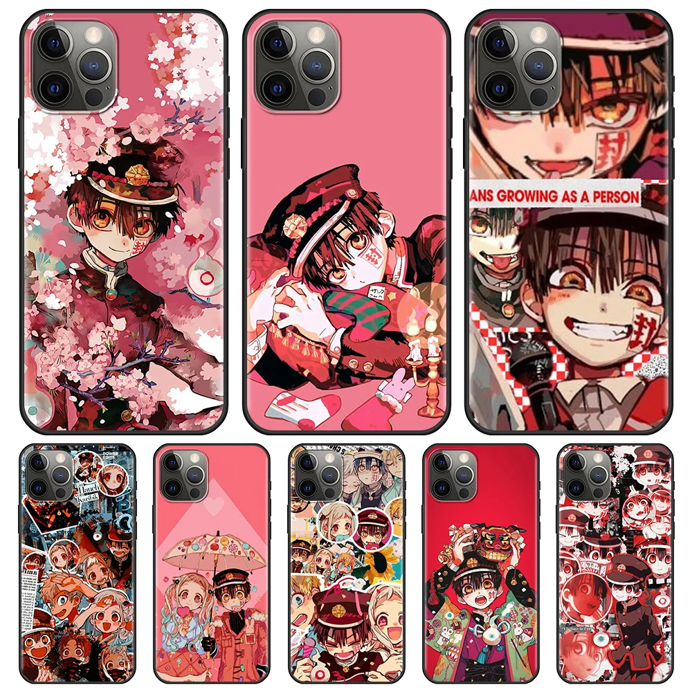 

Hanako Kun Silicone Cafor Apple iphone 13 11 7 XR 12 Pro Max X 6 6S 8 Plus 11Pro 12 Mini XS 5 5S Soft Back Cover