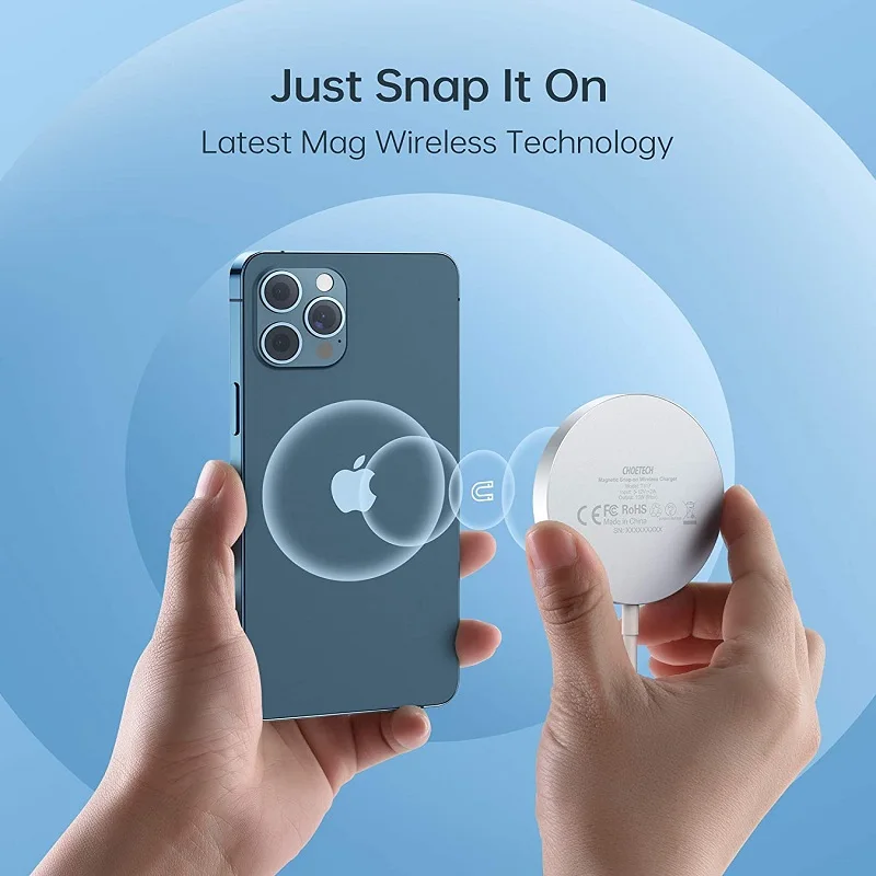 

Top Fast USB C PD Adapter Quick Charging 15W Back Adsorption Magnetic Wireless Charger For iPhone 12/12 mini/12 Pro/12 Pro Max