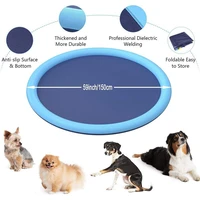 pet sprinkler pad playing cool swimming pool inflatable water 150170 cm spray pad mat tub summer bath for family fun outdoor