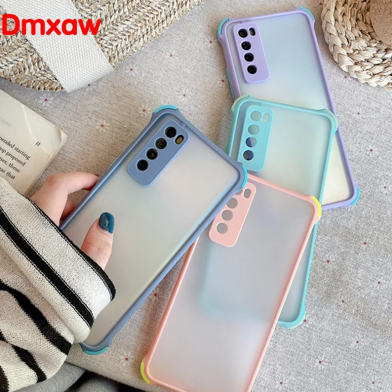 Ударопрочный матовый чехол для Samsung Galaxy A71 A51 Note 10 Plus 9 8 S10E S10 S9 S8 прозрачный мягкий