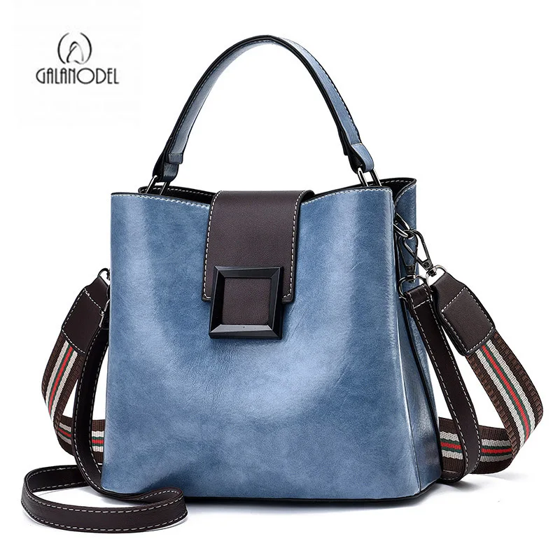 

2021 New Fashion PU Leather Bucket Shoulder Bags Luxury Designer Women's Purses and Handbags Bolsa Feminina Sac De Luxe Femme
