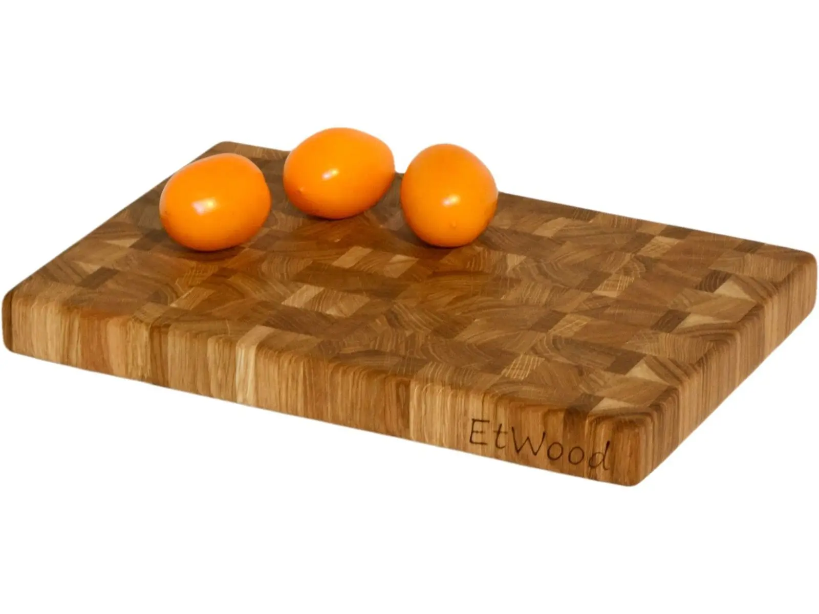 Кухонная разделочная доска торцевая деревянная дуб 30x20x3 см. арт. 010