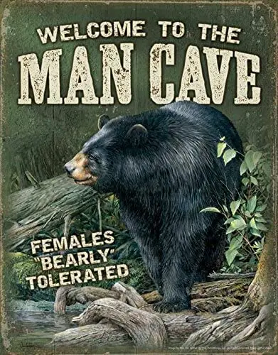 

Man Cave Tin Sign by Ron Van Gilder