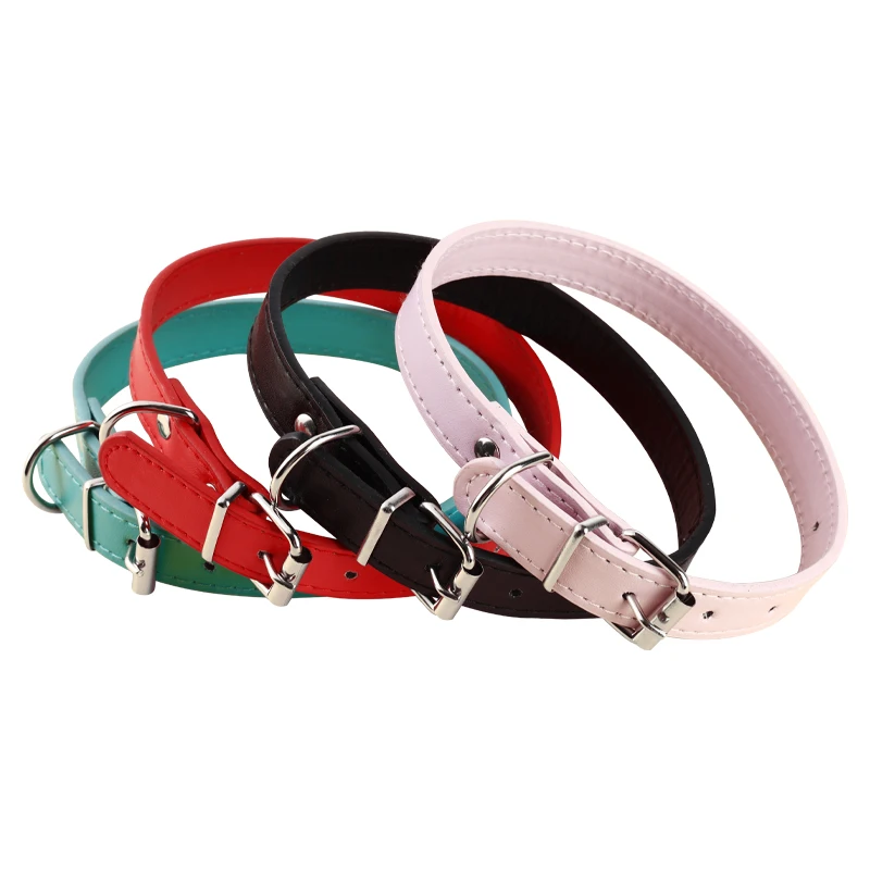 

Dog Collars Solid 12 Colors Size Adjustable Suitable for Medium and Small Pets Blue Teddy Red Chihuahua Cat Necklace Puppy Scarf