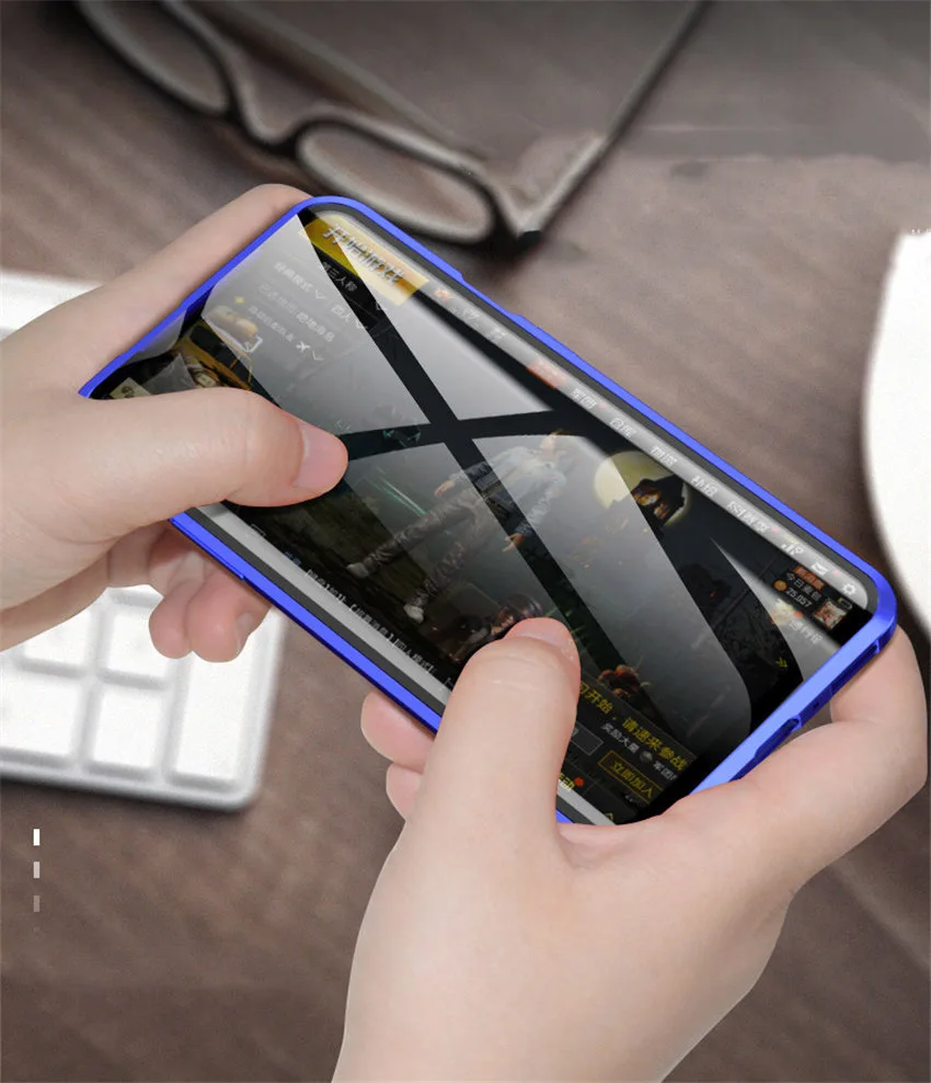 360 полный защитный чехол для samsung A50 магнитное заднее стекло на Galaxy A20 A30 A50 a 50 30 металлический адсорбционный чехол