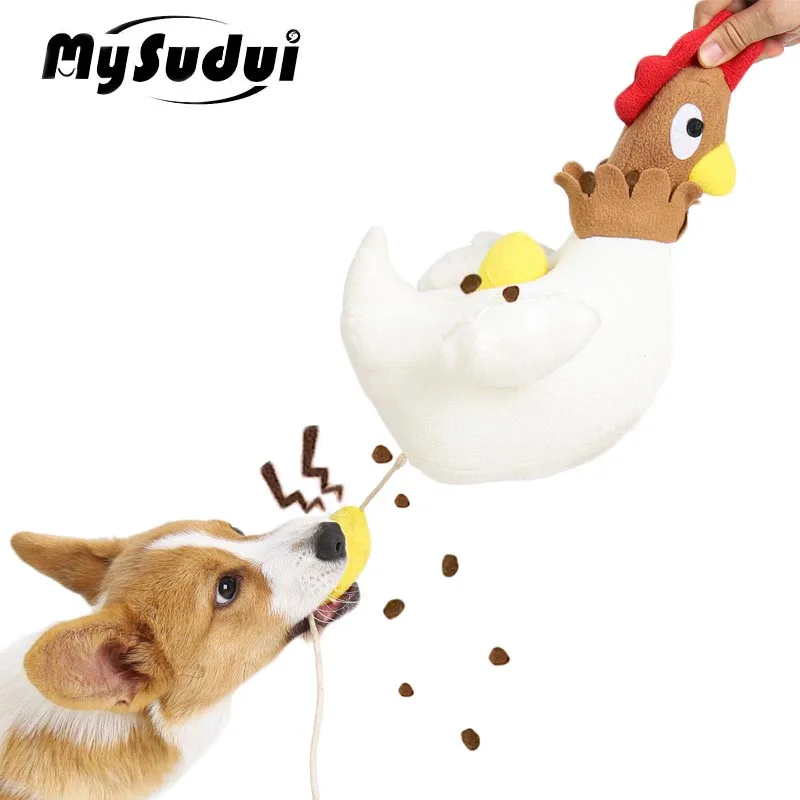 

Interactive Puzzle Game Dog Toys Feeder Puppy Iq Training Dog Stuffed Chew Toys Plush Squeaky Snuffle Slow Eating Food Dispenser