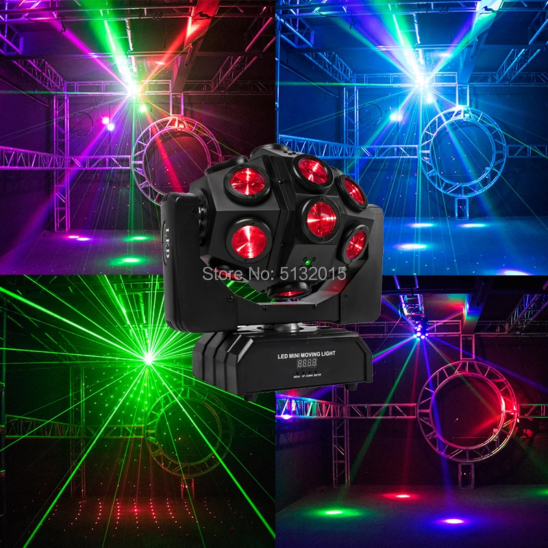 2020 18*10W Beam Laser Strobe LED Moving Head Ball Sweeper Light DMX for DJ Disco Party Nightclub Wedding Stage Show Activities - купить по