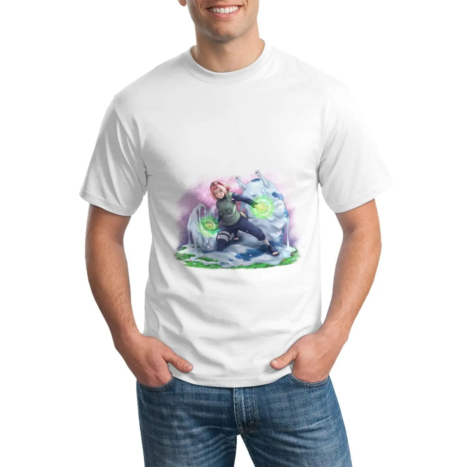 

DIY Naruto T-shirt Customized T-shirt 100% Cotton Breathable