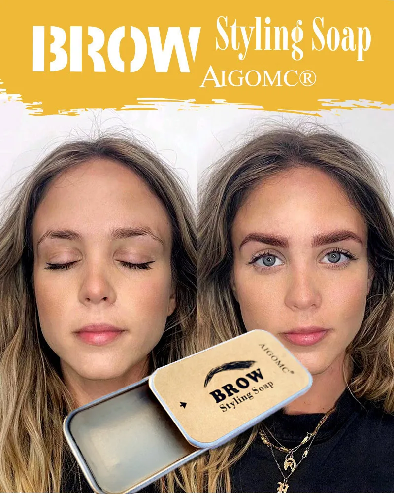 Aigomc Набор для бровей Косметика для макияжа гель мыло Косметика бальзам для укладки бровей помада-ТИНТ водостойкий для бровей стойкий 3D Wild