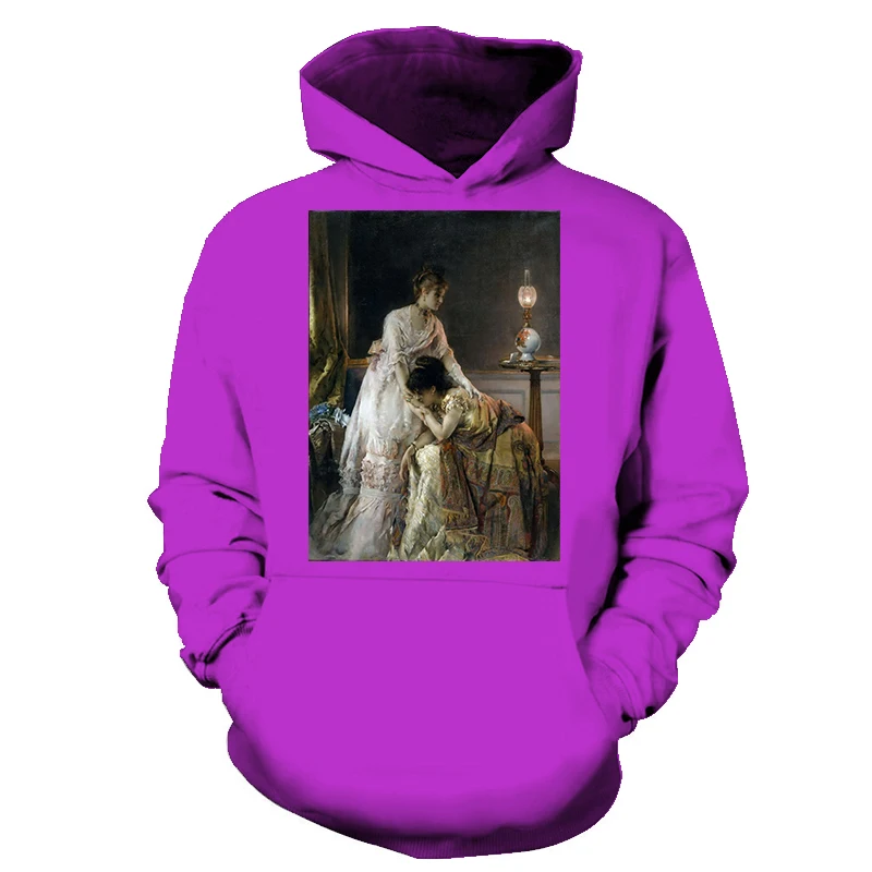 

World famous painting 3D printing hoodie men's streetwear art sweatshirt men's clothing casual pullover men's new