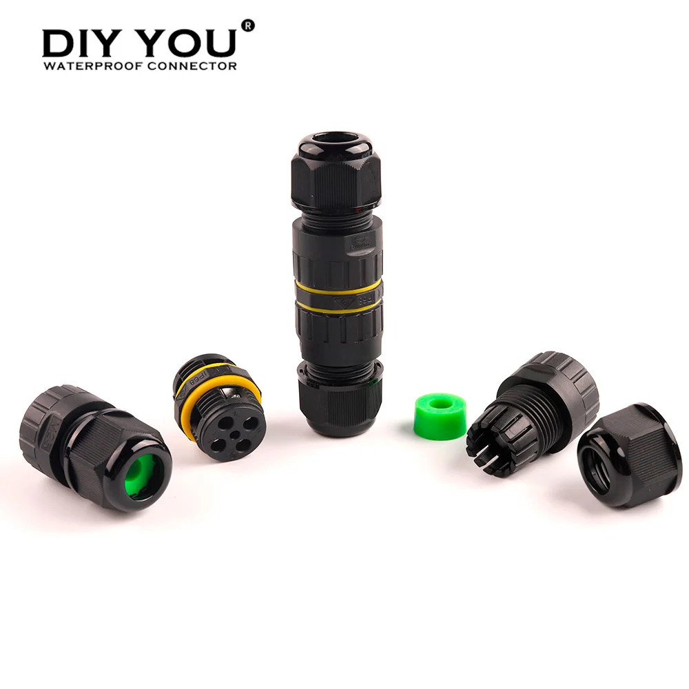 M25 Водонепроницаемый Кабельный соединитель наружное светодиодное освещение 2/3/4/5