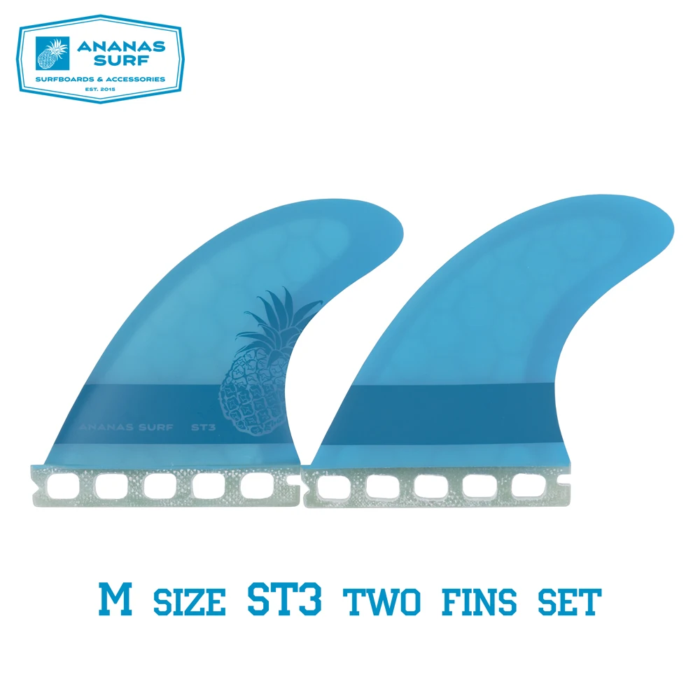 Ananas Surf ласты для серфинга два 2 плавника quad будущая Базовая Плавник Набор kitesurfboard