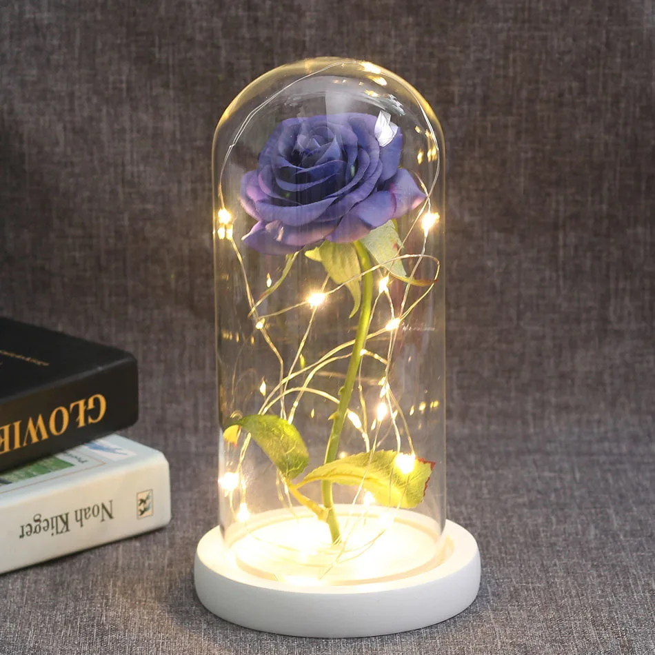 

Immortal rose LED lights illuminate your heart, Christmas and Valentine’s Day, Mother’s Day, New Year’s gift for girlfriend