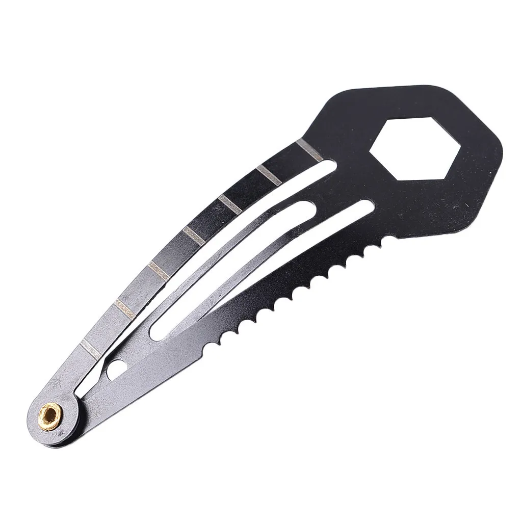 

9 IN 1 Stainless Steel Hairpin Multifunctional Tools Portable Camping Self Defense Survival Gear Women Hair Clip Outdoor