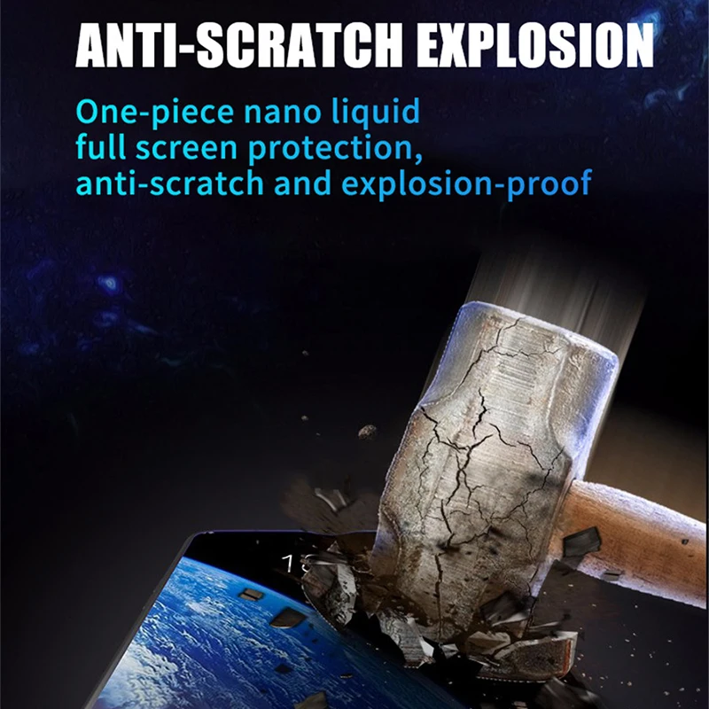 3 шт. нано жидкое универсальное закаленное стекло для iPhone X XS Max XR защита экрана