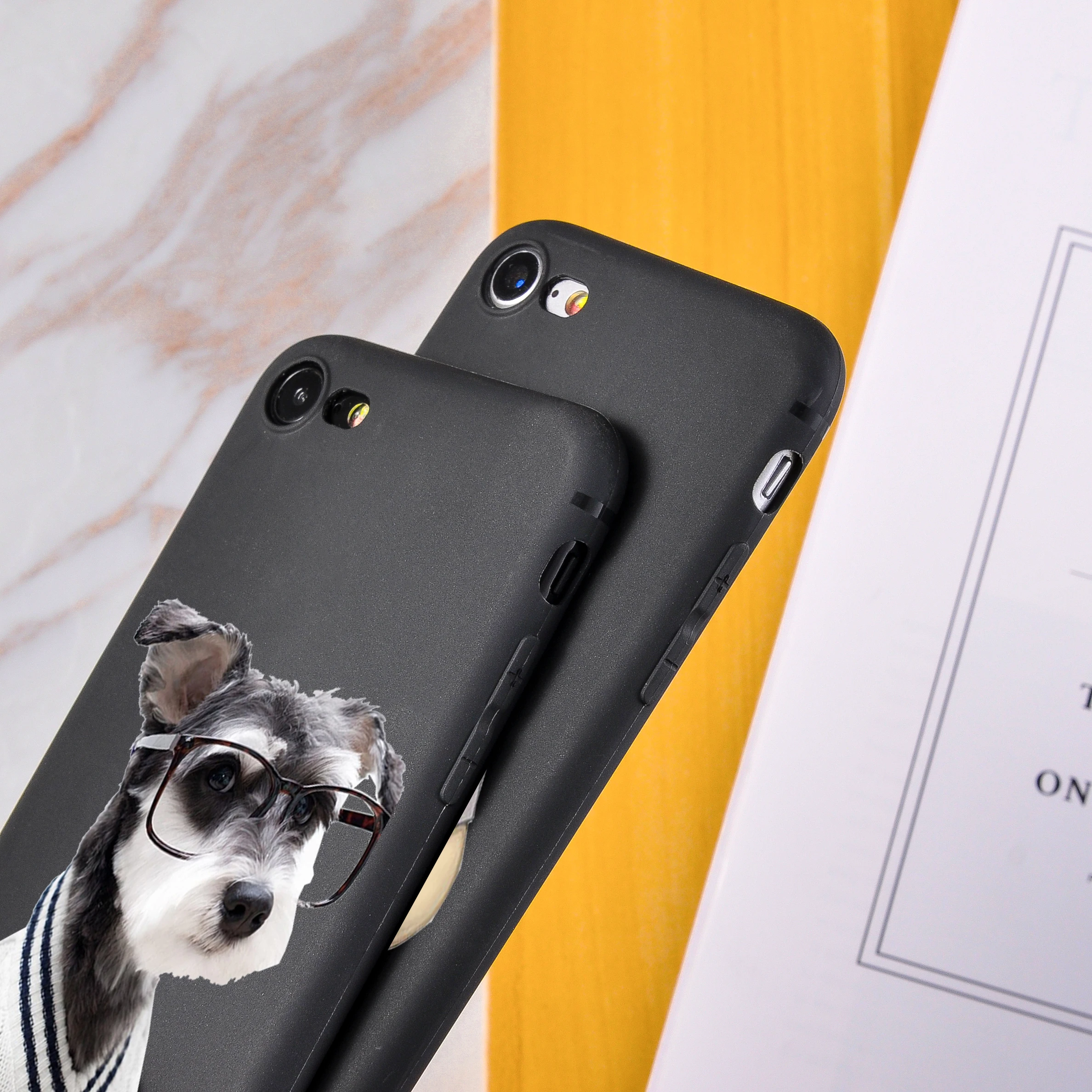 Чехол для iPhone X Xs Max XR 11 Pro с рисунком милой собаки чехлы 8 7 6 6S Plus мягкий чехол из ТПУ