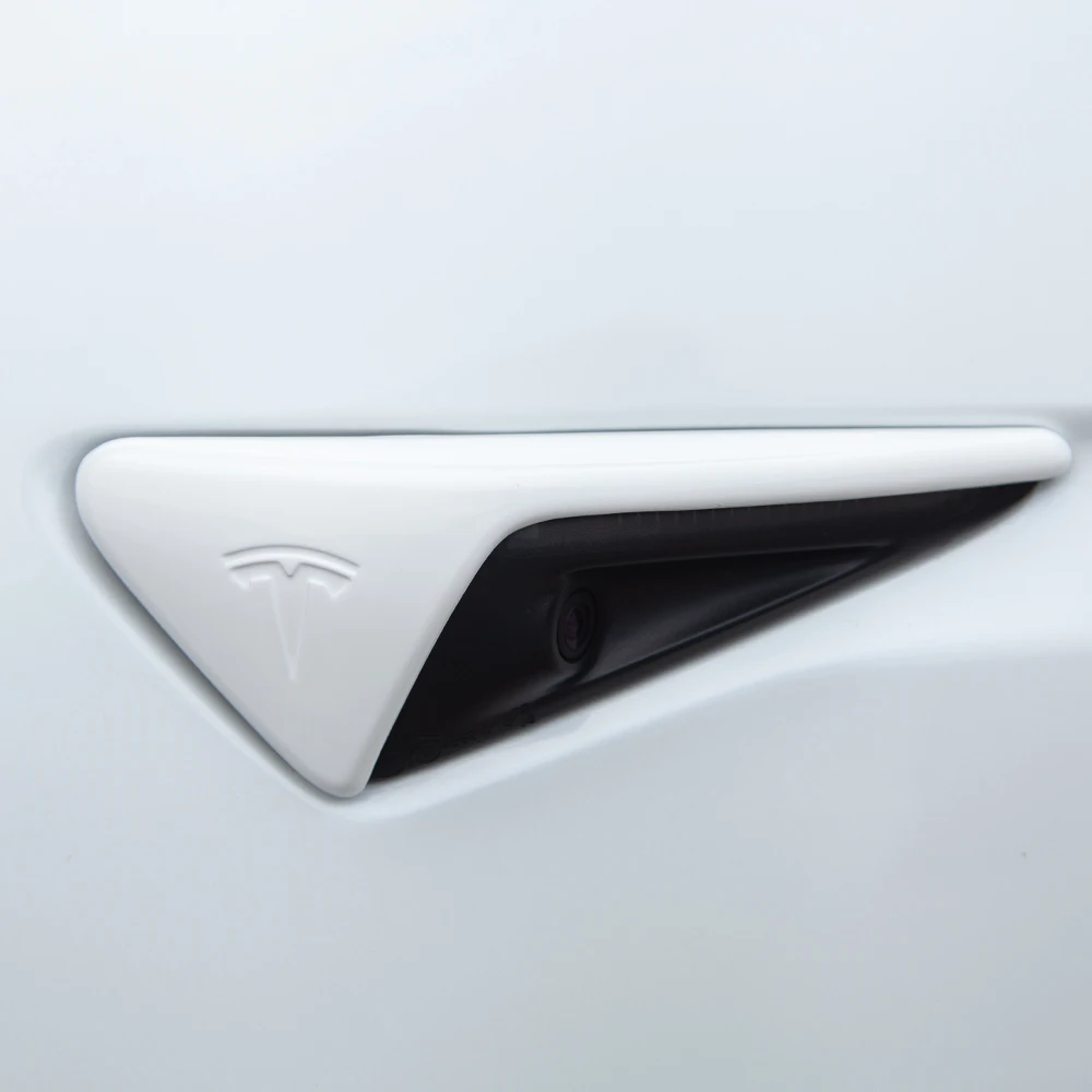 Защитный чехол из углеродного волокна с боковой камерой 2 шт. для Tesla Model 3 18