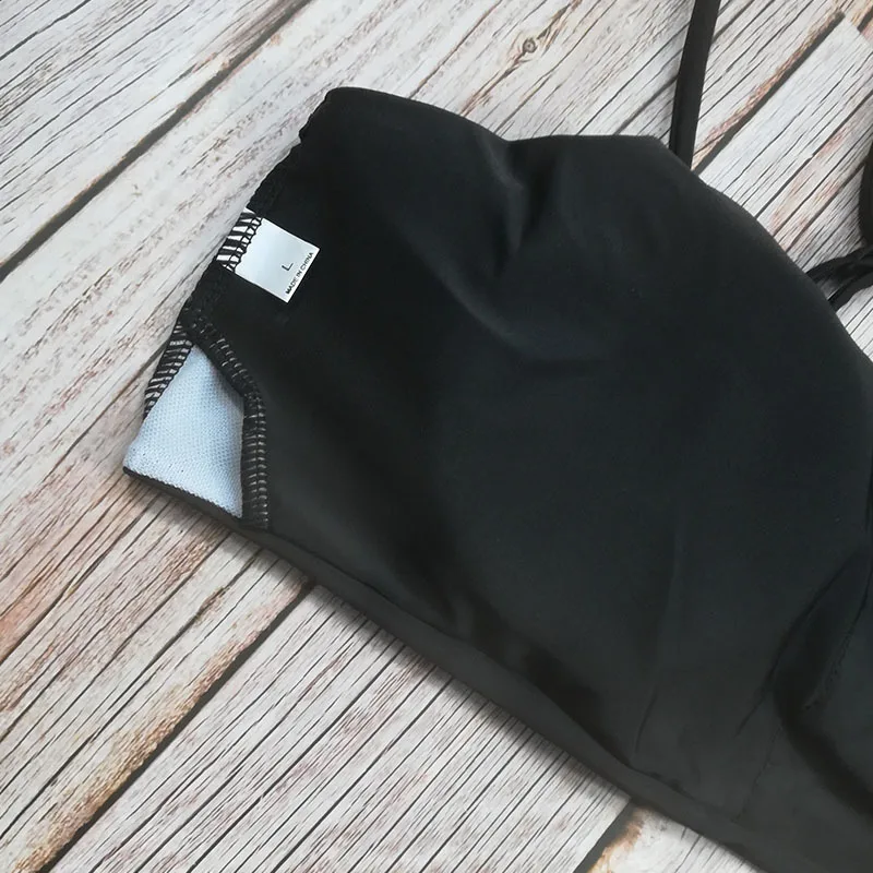 

Sexy Bikini Set Women Swimsuit 2021 Mujer Push Up 2Piece Suit Solid High Waist Polyester Brazilian Swimwear Beachwear Biquini