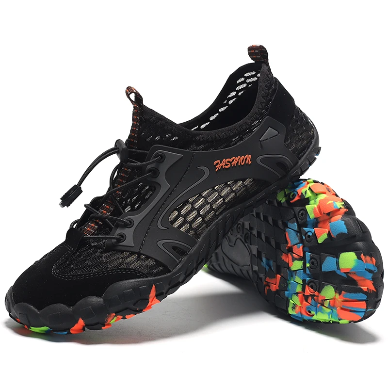 

Men's sneakers Summer Breathable Male Hiking Shoes Suede + Mesh Outdoor Climbing Shoes Men Sport Shoes Quick-dry Water shoes