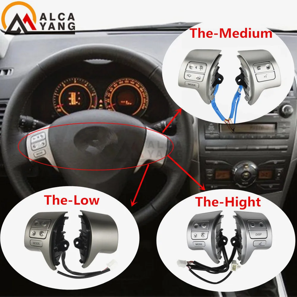 Bluetooth переключатель управления аудиосигналом на руль 84250 02200 для Toyota Corolla ZRE15 2007 ~