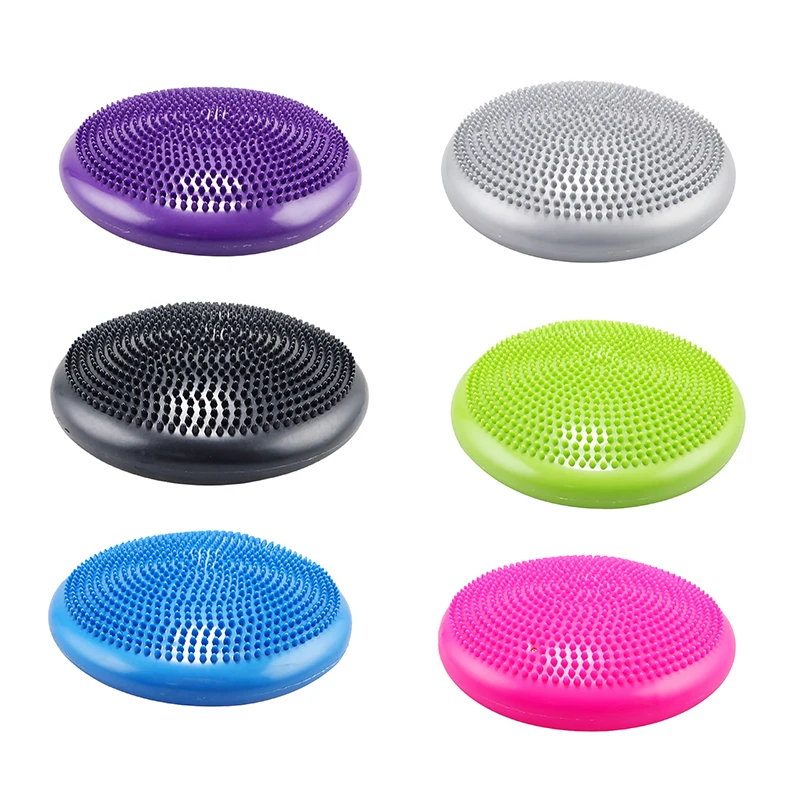

34cm Yoga Mat Yoga Balance Ball Gym Inflatable Cushion Stability Wobble Training Balanced Cushion Fitness Pad Mat Disc Cushion