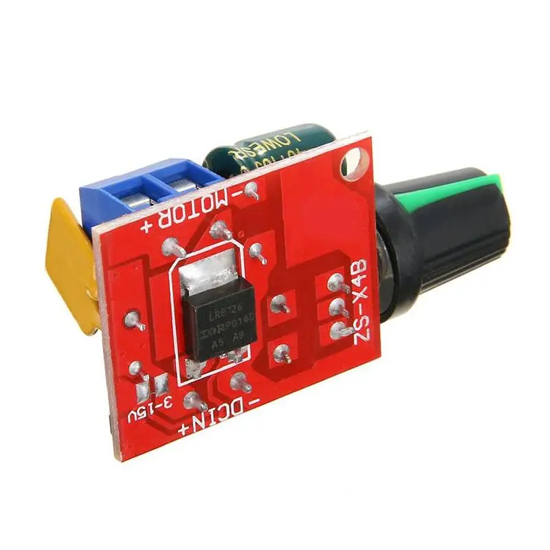 1 шт. мини 5A PWM Max 90 Вт контроллер скорости двигателя постоянного тока 6 в диммер