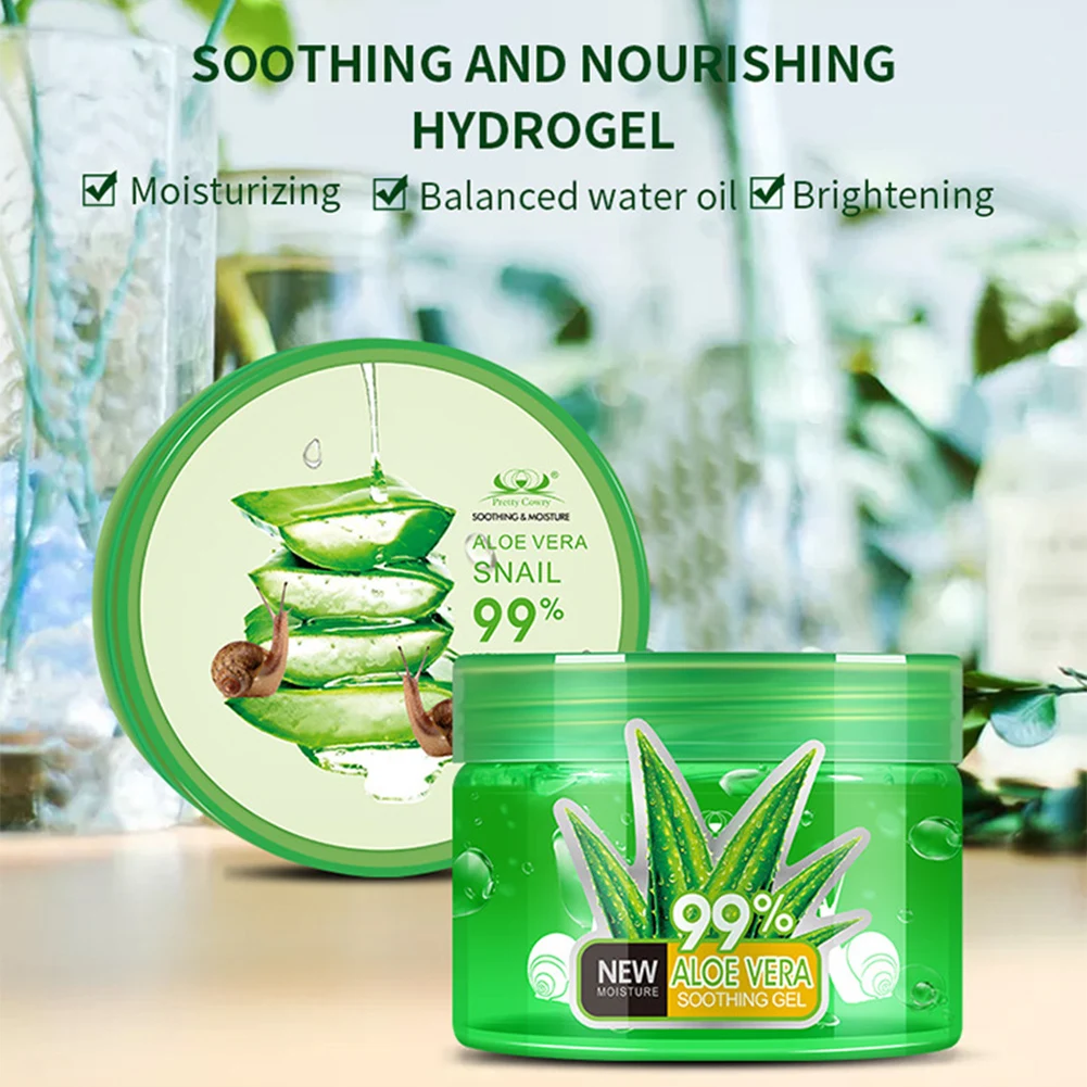 

Aloe Vera Gel Soothing Moisturizing Hydrating Skin Calming Skin after Sunburn Organic Aloe Gel for Face Body