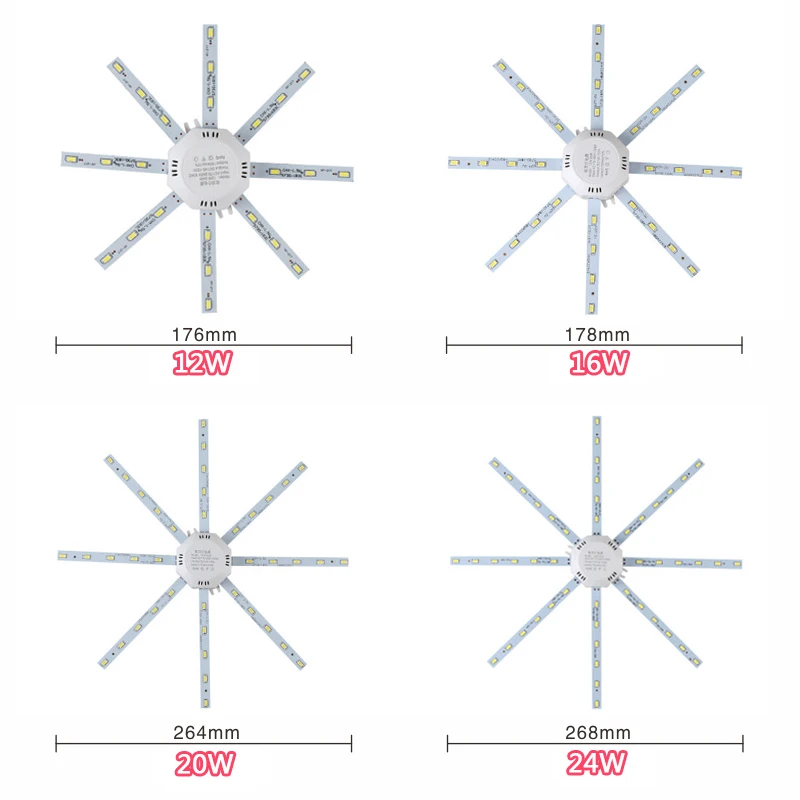 Потолочный светильник-источник 12 Вт 16 20 24 светодиодный потолочный светильник