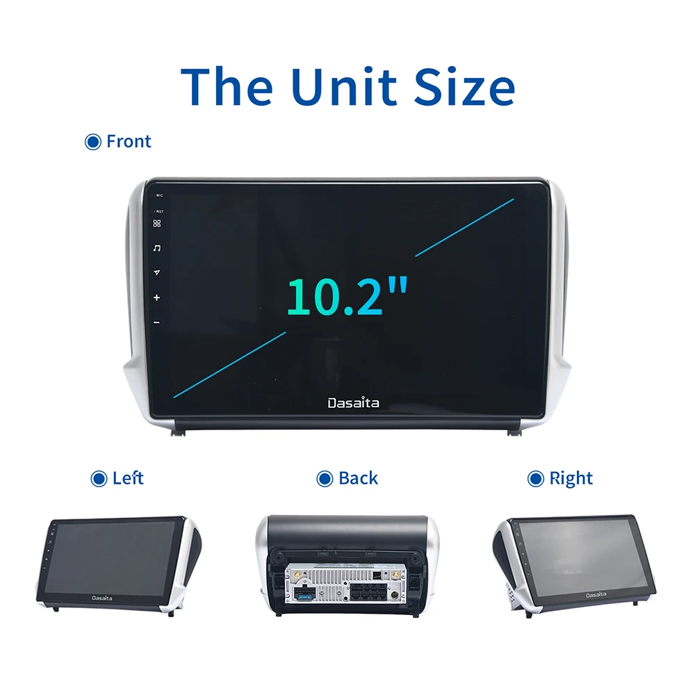 10 2 &quotHD цифровой экран Android Автомобильный GPS плеер для Peugeot 208 2008 с 4G RAM 32G ROM