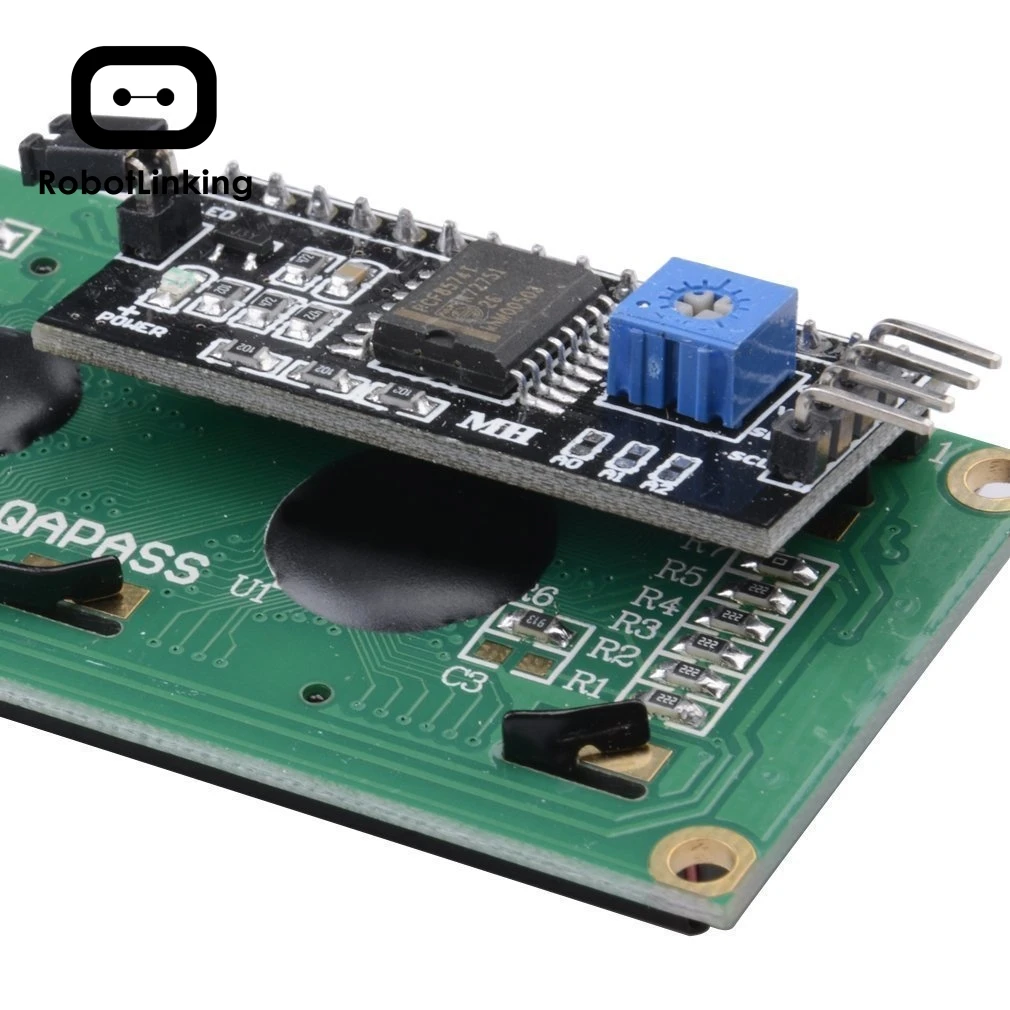 IIC/iec/TWI lcd 1602 16x2 модуль адаптера последовательного интерфейса Синяя подсветка для
