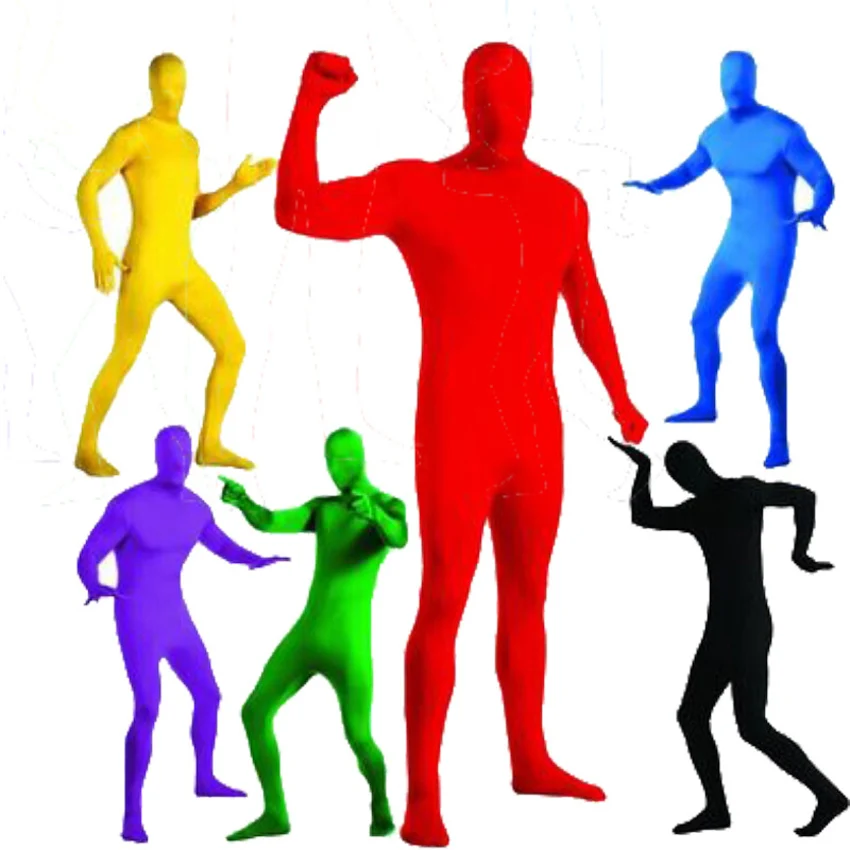 Танцевальные костюмы Zentai для взрослых цельнокроеный костюм черного цвета из