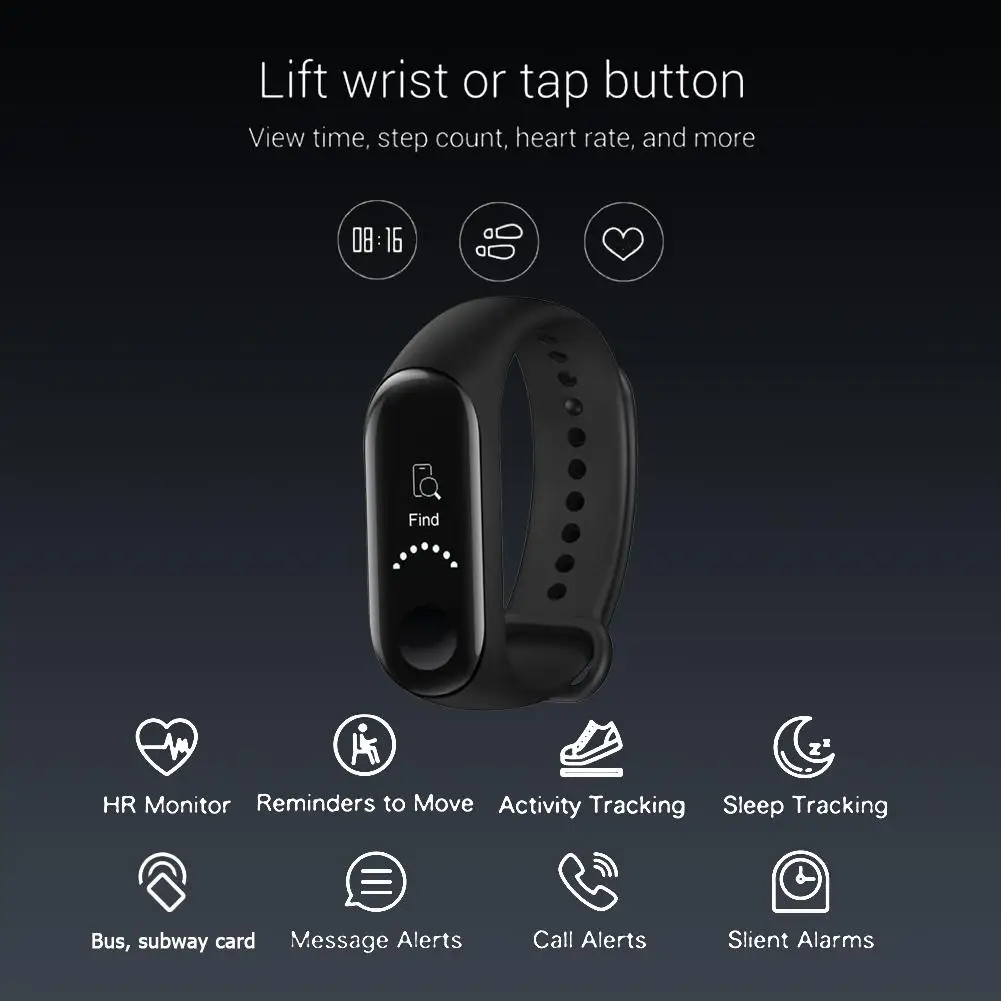 Оригинальный Xiaomi Mi Band 3 NFC версия OLED экран 50 м водонепроницаемый смарт браслет