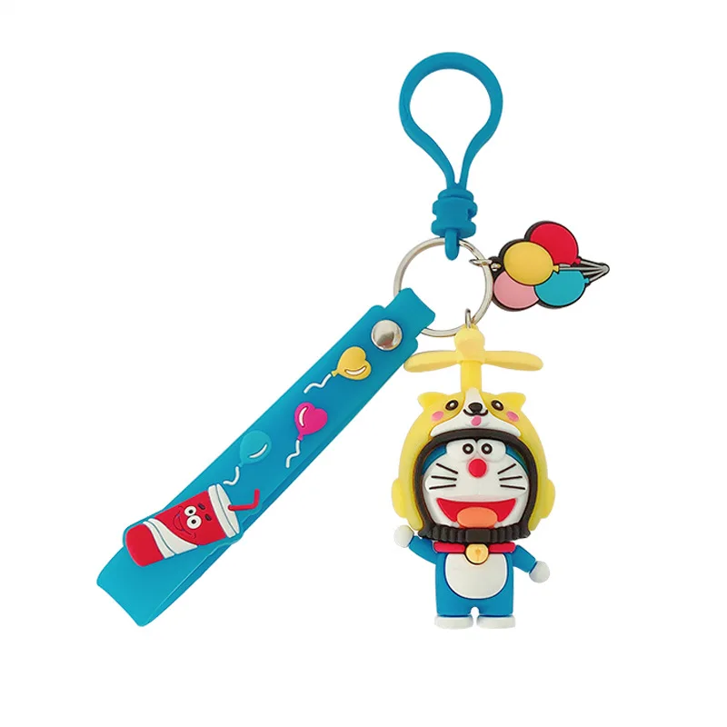 

New Cartoon Doraemon Keychains Cute Anime Jingle Cat Car Key Chains Bag Pendant Accessories The Best Keyring Gift Give Friend