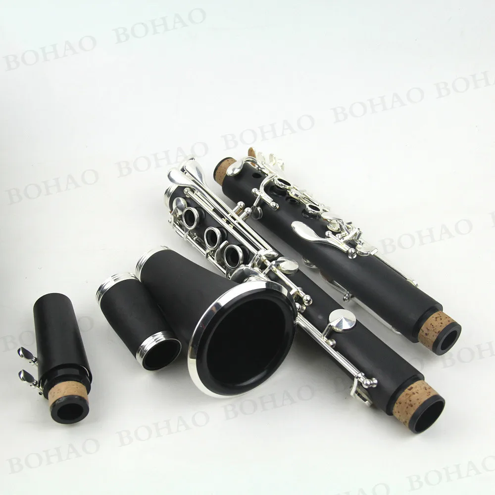 BOHAO Новый Профессиональный кларнет Эбонит дерево никелированный ключ Bb 17