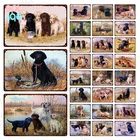 Золотистый ретривер, лабрадор, ретривер, металлический знак, животное, табличка, собаки, играющие в тростники, металлическая живопись, винтажное украшение для дома