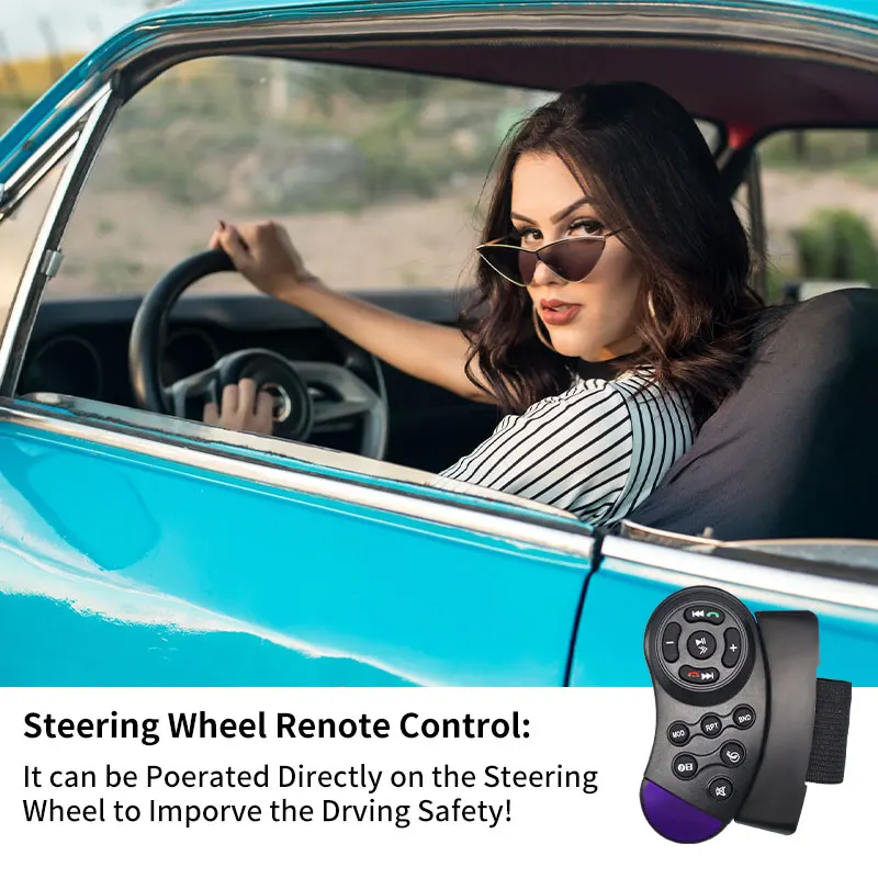 Автомобильный радиоприемник Hippcron стерео-система с поддержкой Bluetooth 7