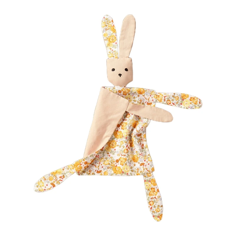 

DXAD Baby Soother Appease Towel Bib Soft Animal Rabbit Doll Teether Infants Comfort Sleeping Nursing Cuddling Blanket Toys