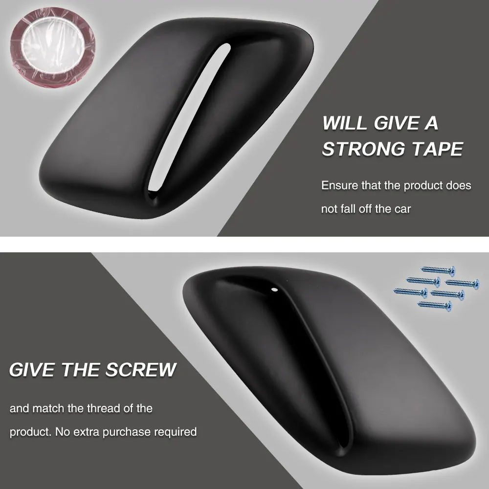 Вытяжка вентиляционная Индукционная Совок воздушный выход ABS черный для Subaru Impreza