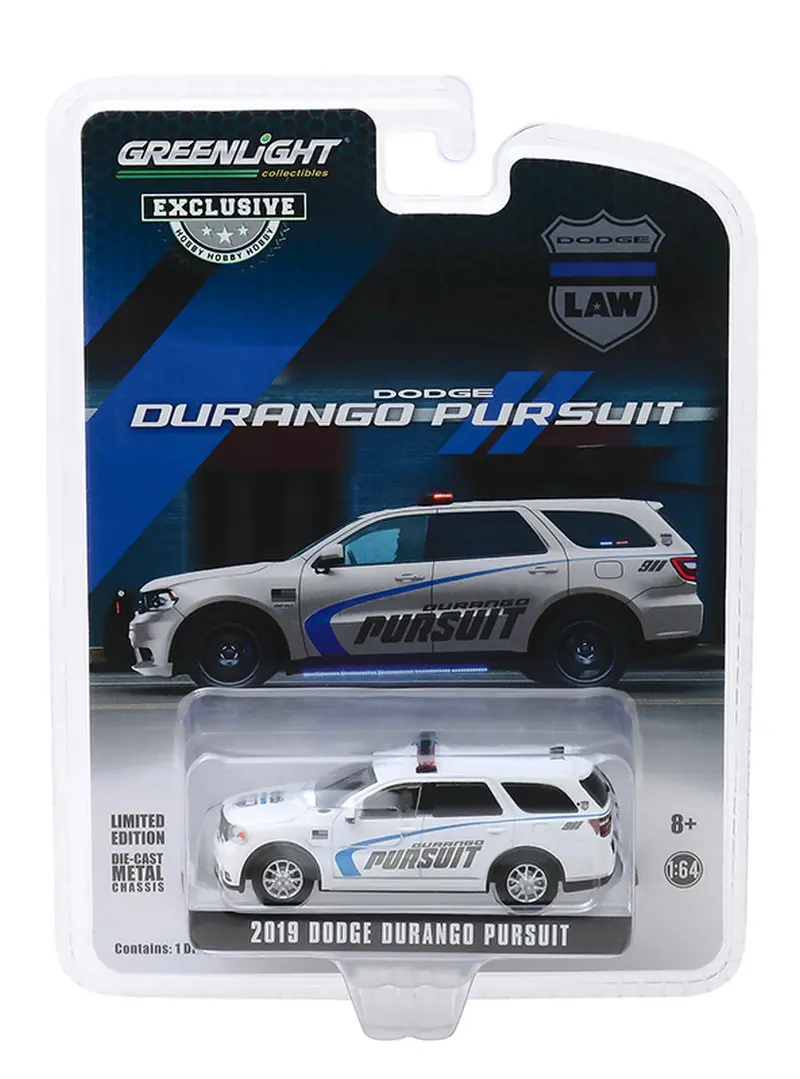 

Greenlight CARS 1/64 2019 Dodge Durango PURSUIT SUV Squad Car collection version of the car model toy gift