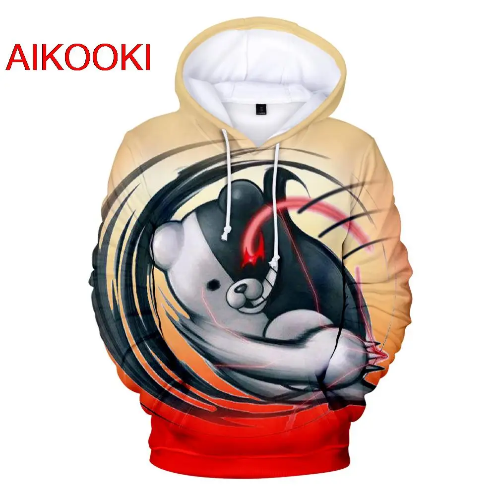 

Monokuma 3D Print Hoodies Anime Danganronpa Game Hooded Sweatshirt Men Women Fashion Hoodie Pullover Harajuku Kids Boy Girl Tops