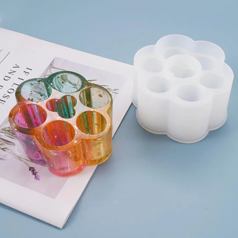 

Transparent Silicone Mould Dried Flower Resin Decorative Craft DIY Storage Toothpick Holder Mold Epoxy Resin Molds For Jewelry