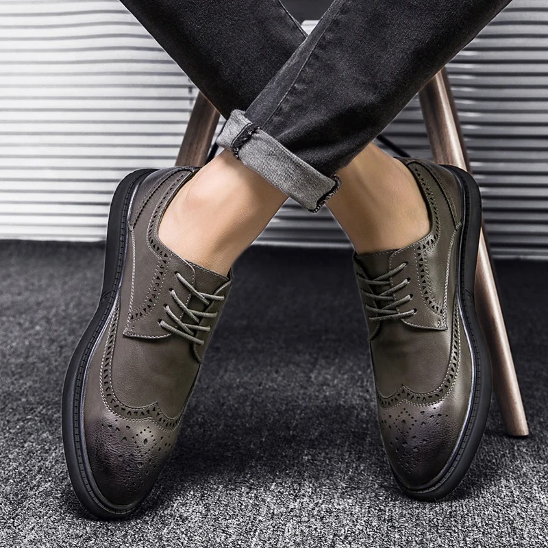

Causal Shoes For Men Zapatos Hombre Casual Cuero Men Black Shoes Flat Fashion Male Shoe De Mens Hot Sale Sapatos Breathable