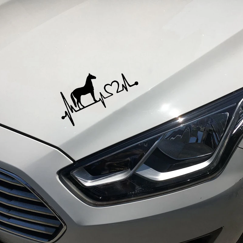 Новый стиль для лошади с мультяшной электрокардиограммой Стайлинг автомобиля