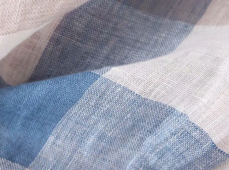 Уличная одежда Bazaleas синие и серые женские топы блузки в клетку с отложным