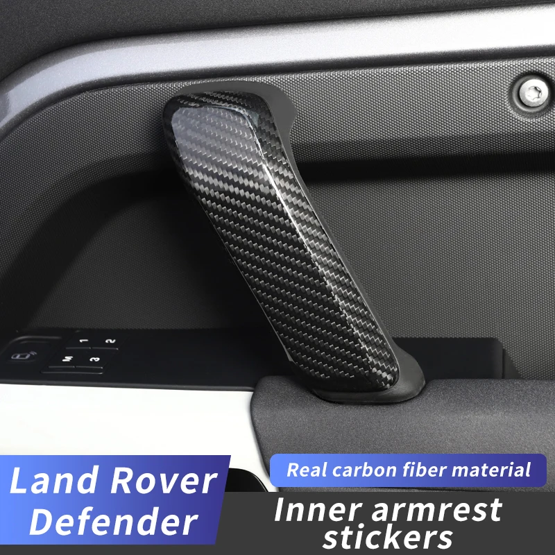 

20-22 Year Land rover Defender 90 110 accessories Modification Door Inner Handle Armrest Protective Cover Decorative Patch