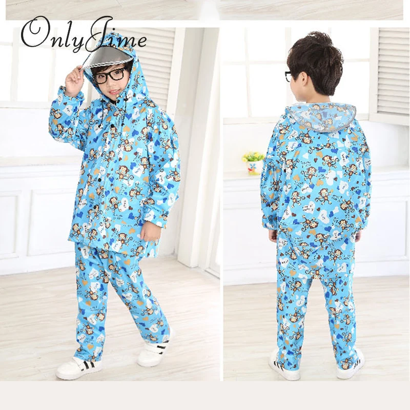 Only Jime/плащи с мультипликационным принтом Детские плащи капюшоном для девочек