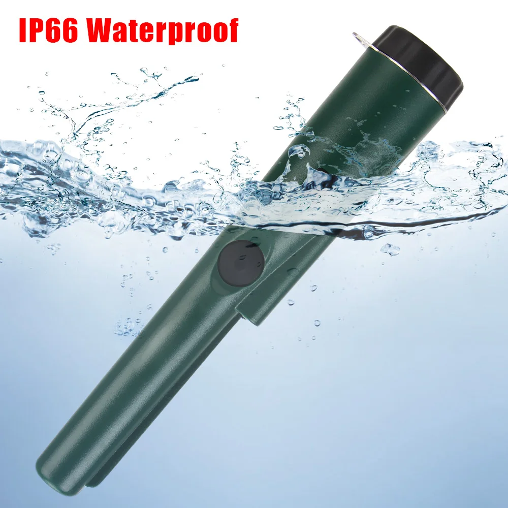 

360 Side Detection Waterproof Positioning Rod Detector Handheld Metal Detector Voice / Vibration Alarm for Metal Coin Gold