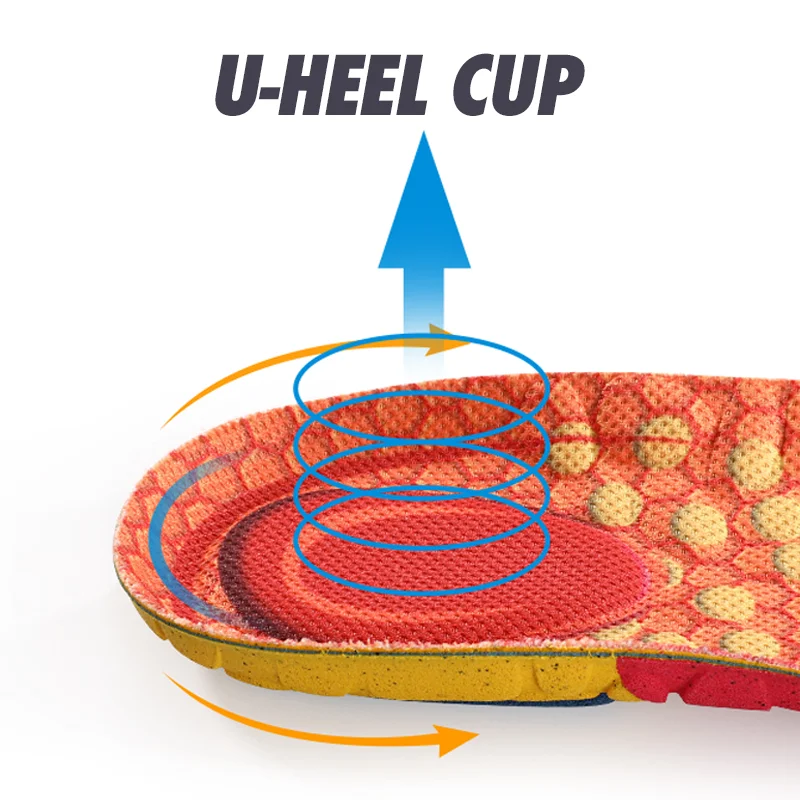 BANGNI Sports Insoles Arch Support Shoes Pad Heel Shock Absorb BASF PU Foam Sweat Breathable Running Inserts for Feet Women Men