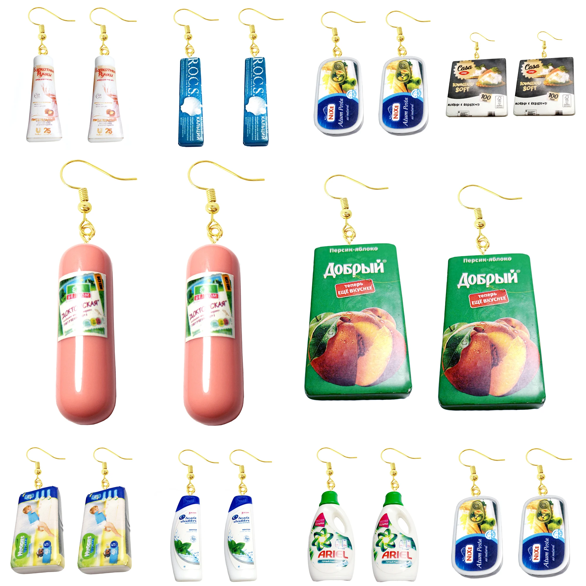 Женские серьги милые для девочек забавный подарок Мультяшные мини рисунки